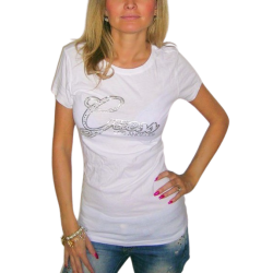 Dámské bílé tričko Guess Kendall logo