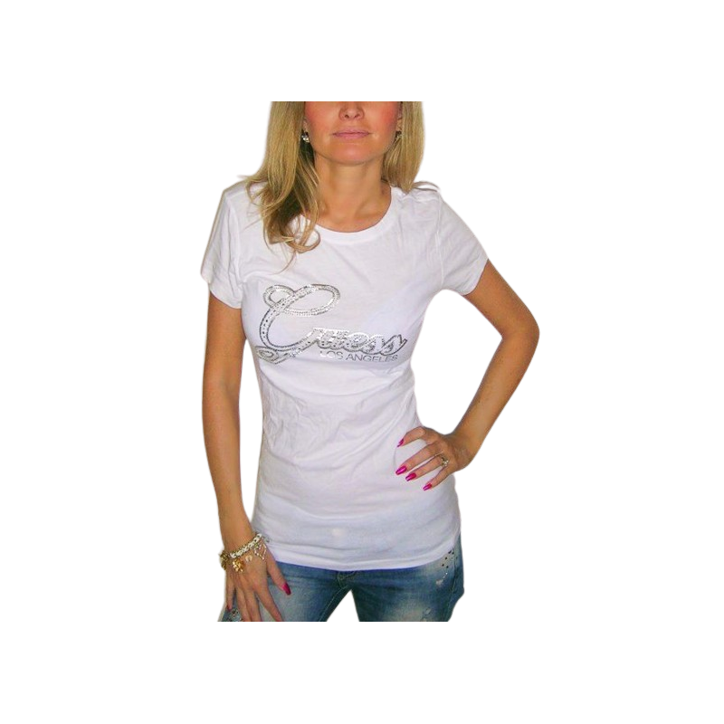 Dámské bílé tričko Guess Kendall logo