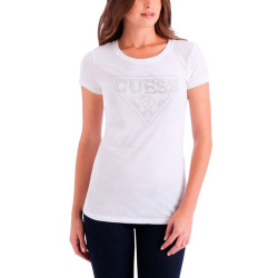 Dámské bílé tričko Guess Sparkle logo