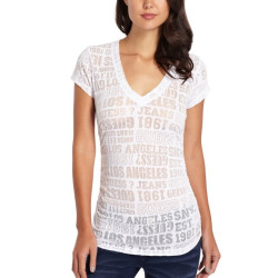 Dámské bílé tričko Guess Jojo burnout styl