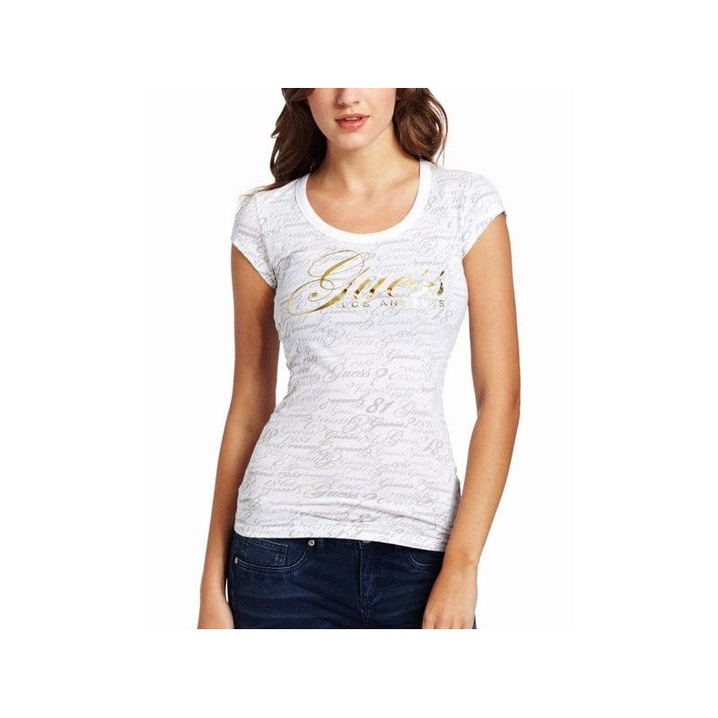 Dámské bílé tričko Guess Tracy Burke