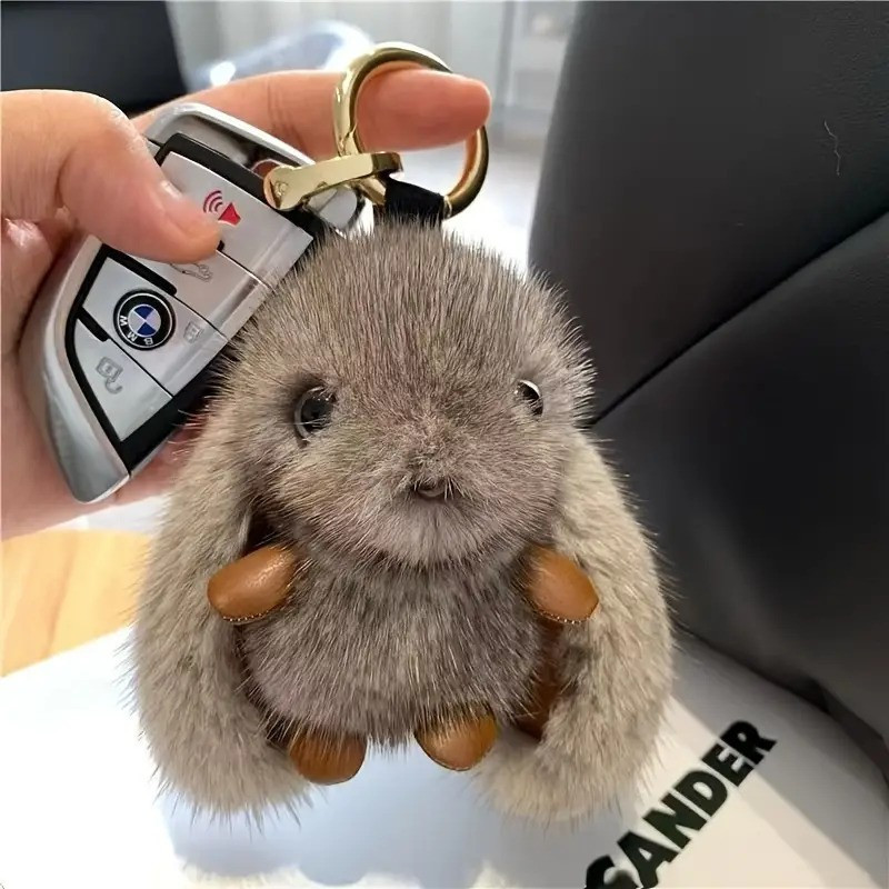 Přívěšek na kabelku / klíče Králík šedý králíček