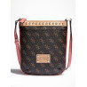 dámská kabelka GUESS Logo Affair Crossbody hnědá