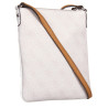 dámská kabelka Guess Scandal Crossbody Cement bílá