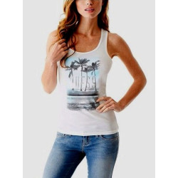 Tílko Guess Fabiana Top bílý nátělník