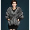 kožešinové boa šedá šála na společenské / plesové šaty