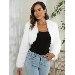 Dámský kožíšek z umělé kožešiny imitace bílé lišky - svatební boa