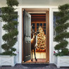 Vánoční banner - dekorace dveří předního vchodu