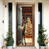 Vánoční banner - dekorace dveří předního vchodu