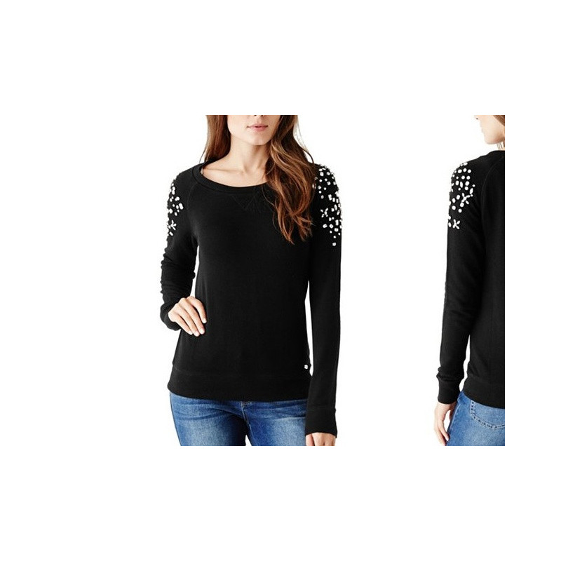 Guess Zinthia blůzka halenka mikina černé barvy