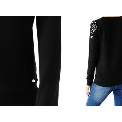 Guess Zinthia blůzka halenka mikina černé barvy