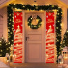 Vánoční vlajky - bannery - dekorace dveří předního vchodu 2 ks