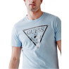 Pánské tričko Guess Triangle modré triko