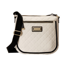 Calvin Klein nylon messenger smetanově bílá crossbody kabelka