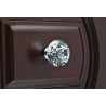 Nábytková knopka / skleněná úchytka na nábytek / zásuvky - tvar diamant 3 cm