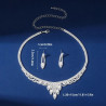 Štrasový náhrdelník a náušnice sada
