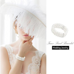 Perlový náramek s kamínky