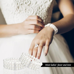 Perlový náramek s kamínky