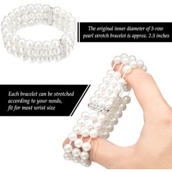 Perlový náramek s kamínky