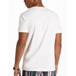 Pánské tričko Guess Bordeaux bílé triko