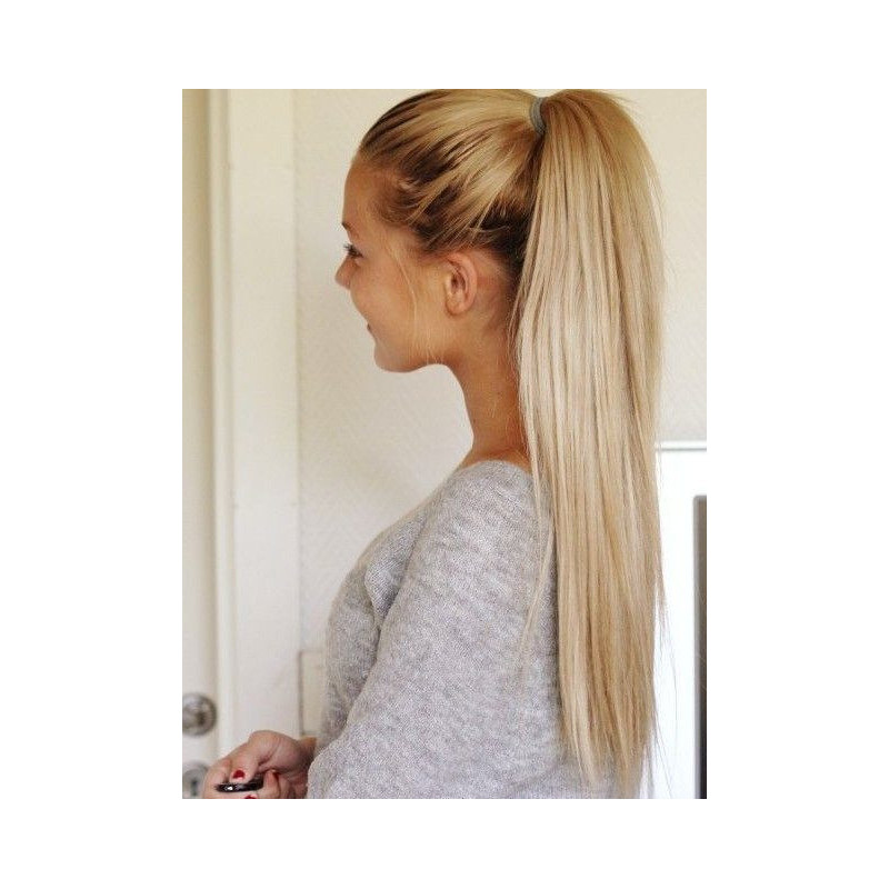 Clip in culík rovný odstín plavá blond 25