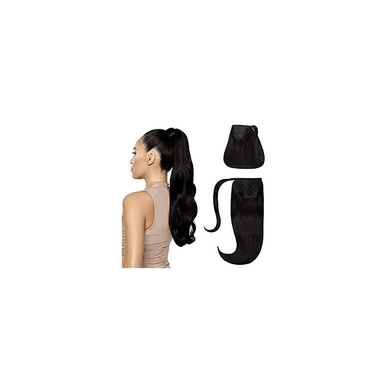 Clip in culík černý 33 cm - dlouhé vlasy za pár minut