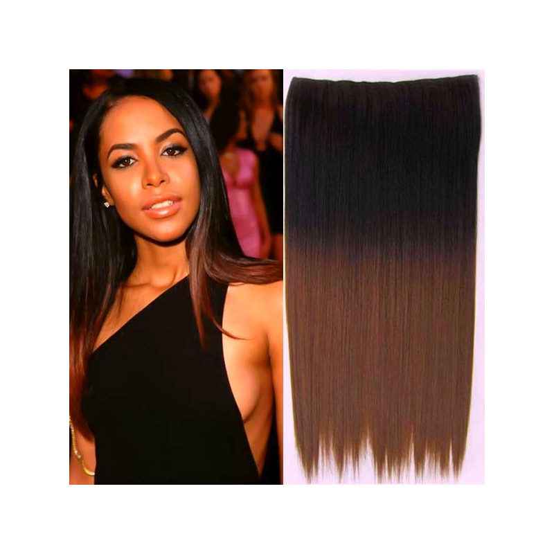 Clip in vlasy 61 cm dlouhý pás vlasů ombre - dlouhé vlasy za pár minut