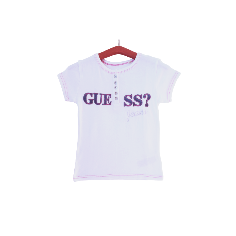 Dívčí - dětské tričko Guess Adelaiade bílé