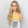 Paruka s pěšinkou blond ombre - přirozeně vlnité