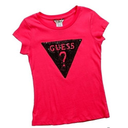 Dívčí - dětské tričko Guess Tracy růžové