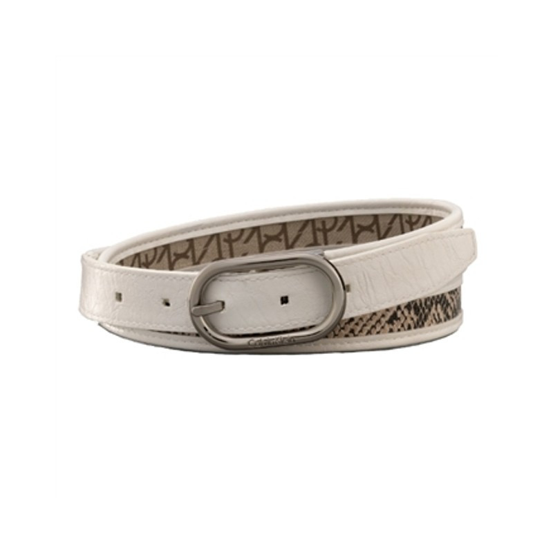 Dámský opasek Calvin Klein oboustranný snake / logo