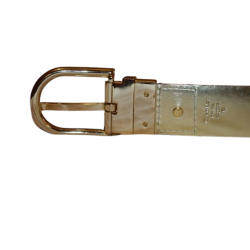 Dámský oboustranný opasek Calvin Klein hnědo zlaté barvy