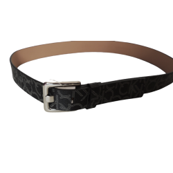 Dámský / pánský opasek Calvin Klein šedo černý