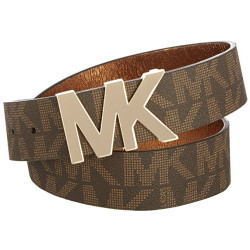 Michael Kors opasek Logo Panel hnědý