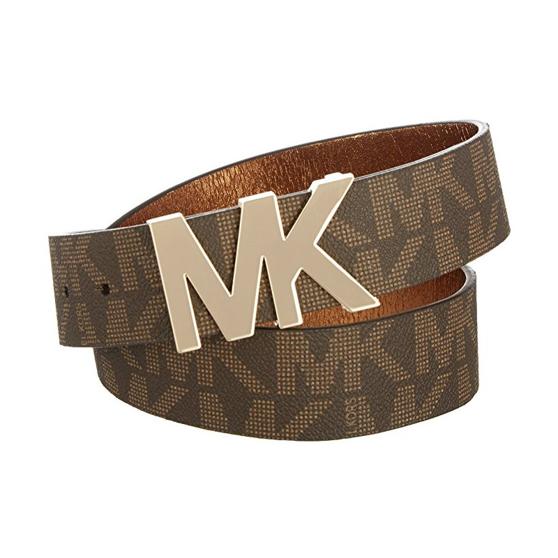 Michael Kors opasek Logo Panel hnědý