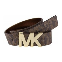 Michael Kors opasek Logo Panel hnědý
