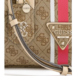 Guess kabelka Logo Sport béžovo hnědá