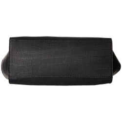 Guess kabelka Delrose Croc-Embossed černá