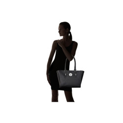 Guess kabelka Delrose Croc-Embossed černá