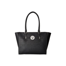 Guess kabelka Delrose Croc-Embossed černá