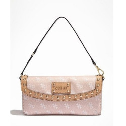 GUESS kabelka Logo Affair Petite Flap růžová