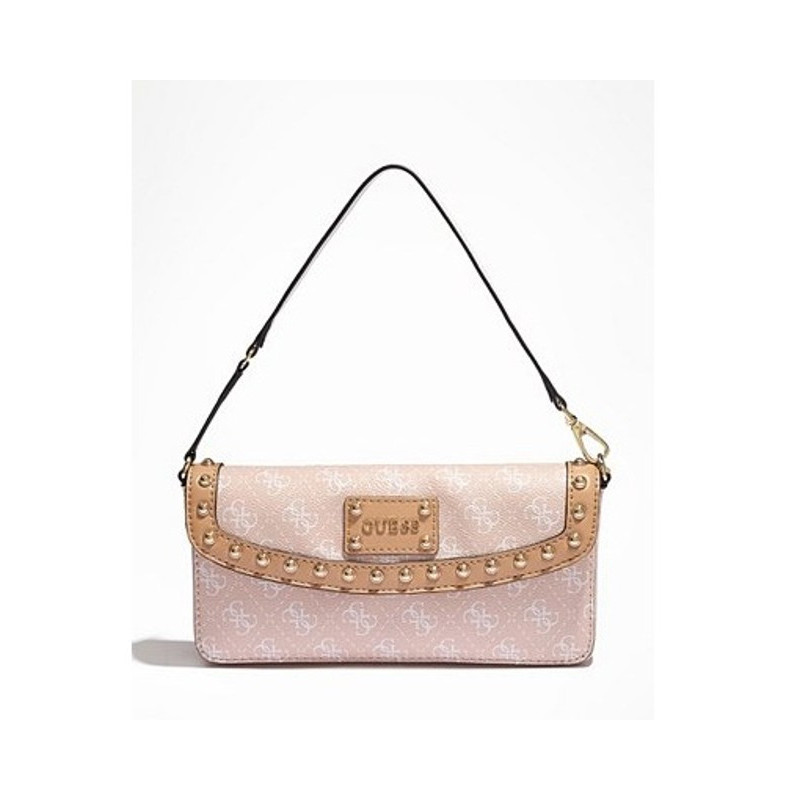 GUESS kabelka Logo Affair Petite Flap růžová