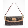 GUESS kabelka Logo Affair Petite Flap hnědá