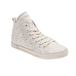 Dámská vycházková kotníková obuv GUESS Joan smetanově bílé tenisky
