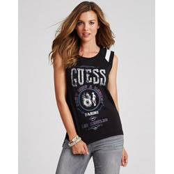 Dámské tričko Guess LOGO 81 - černé triko s potiskem