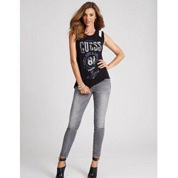 Dámské tričko Guess LOGO 81 - černé triko s potiskem