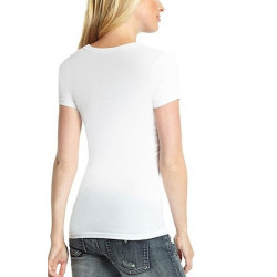 Dámské tričko Guess Lunette bílé triko s kamínky