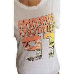 Dámské tričko Armani Exchange bílé triko