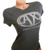 Dámské tričko Armani Exchange  - šedé triko s kamínky