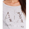 Dámské tričko Armani Exchange - šedé triko s potiskem